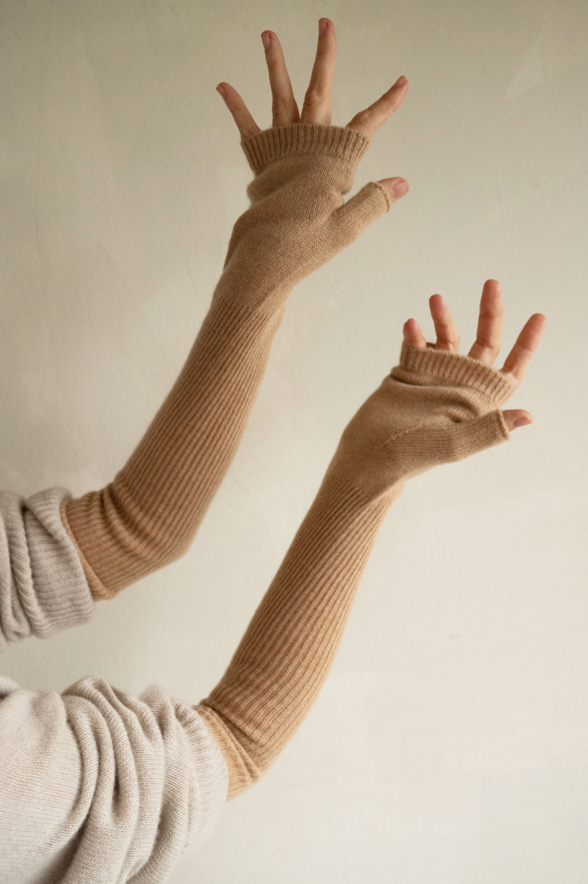 Cashmere Arm Warmers Dune