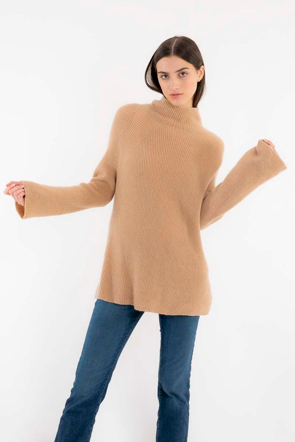 Ribbed Cashmere Sweater Sand