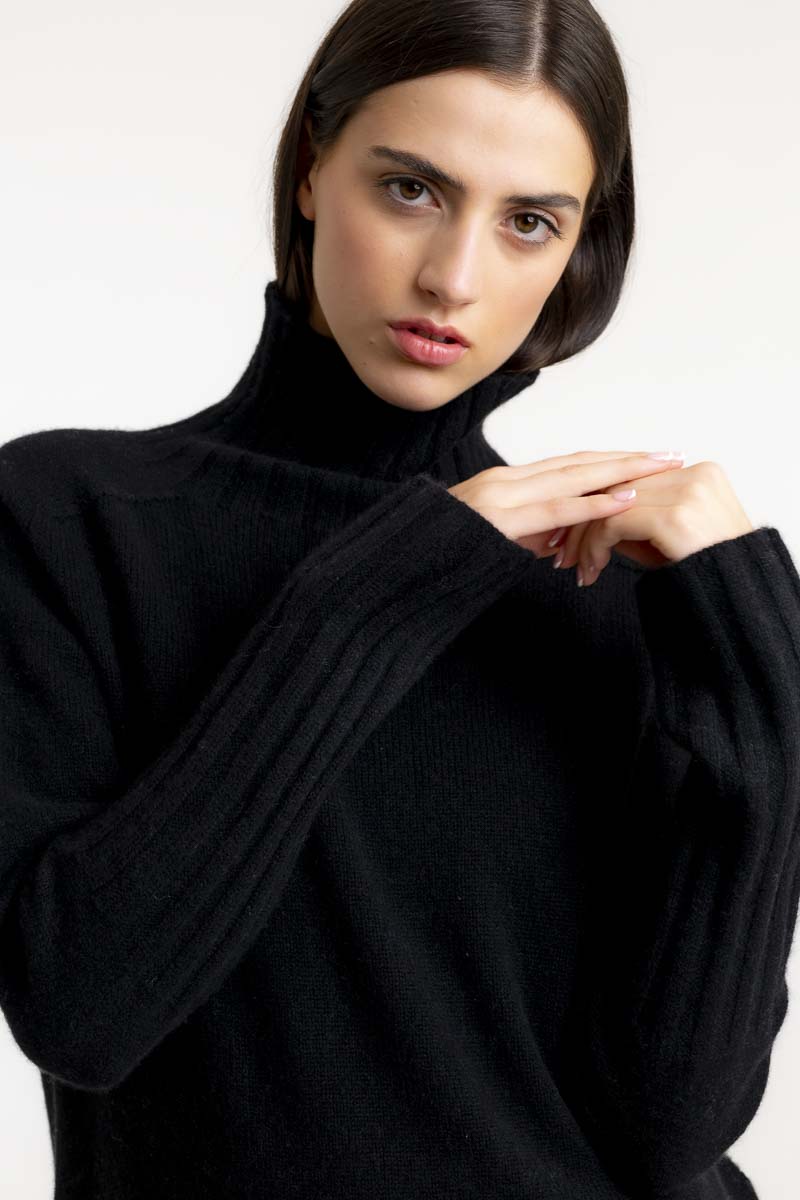 Cashmere Saddle Shoulder Sweater