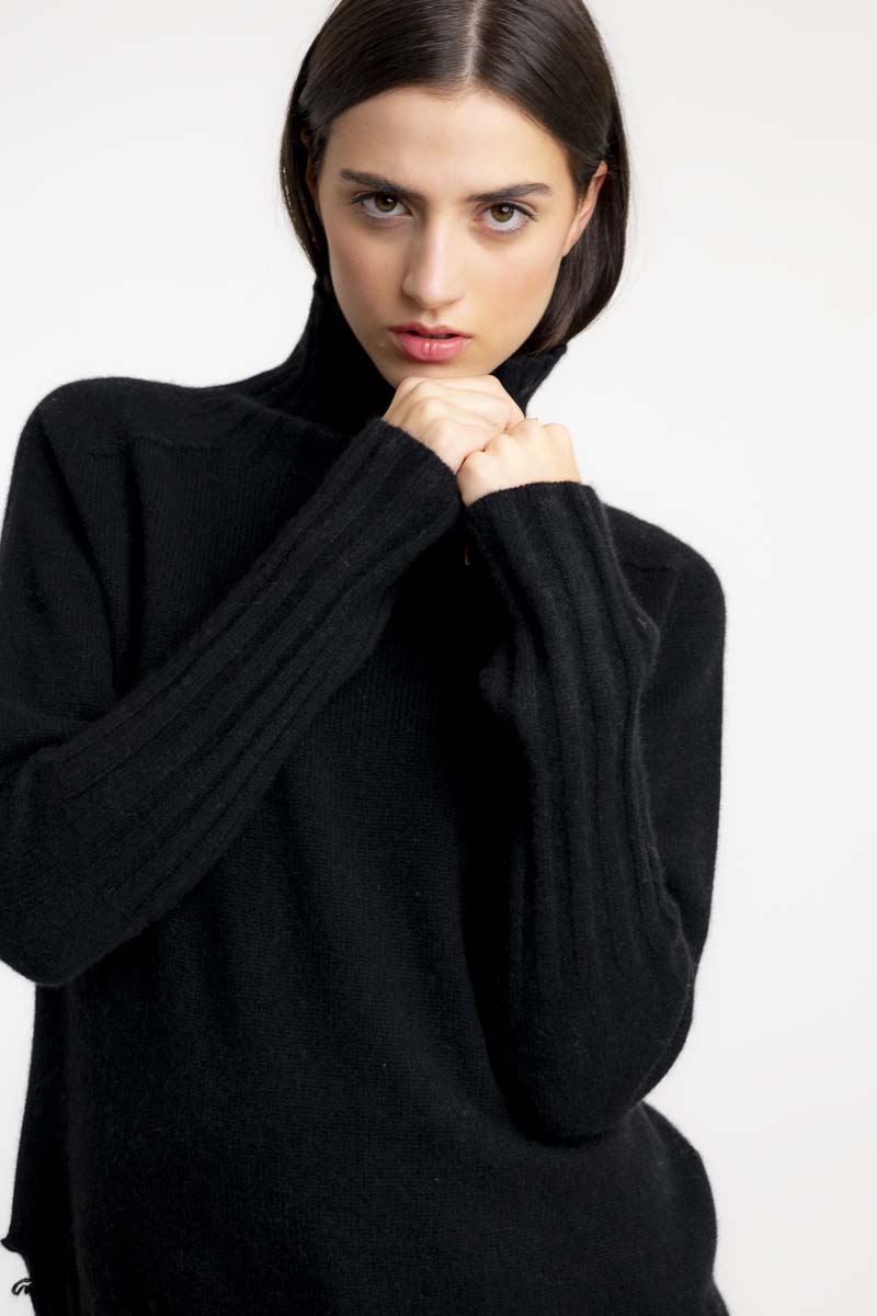 Cashmere Saddle Shoulder Sweater