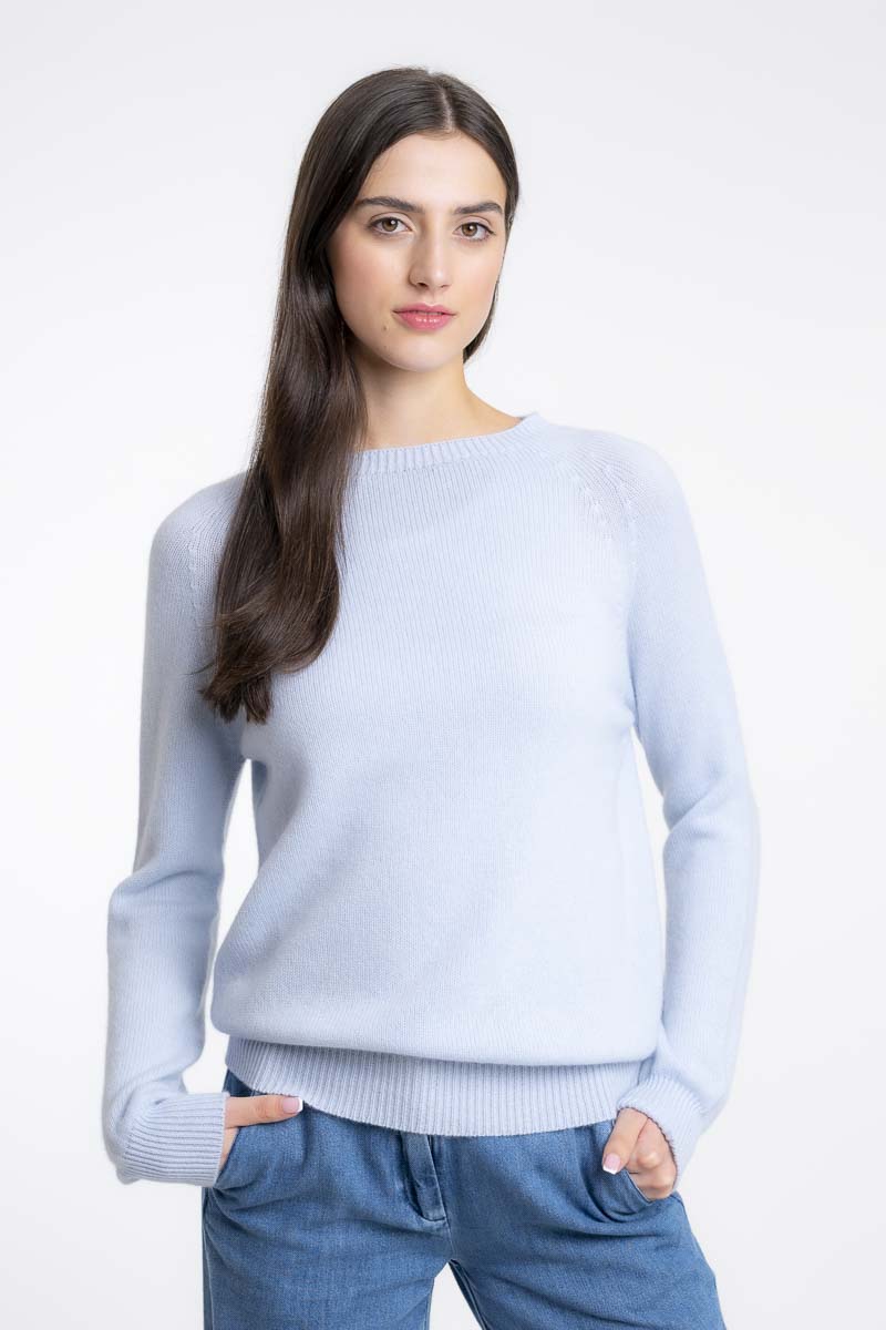 Pull Raglan Cachemire Marine