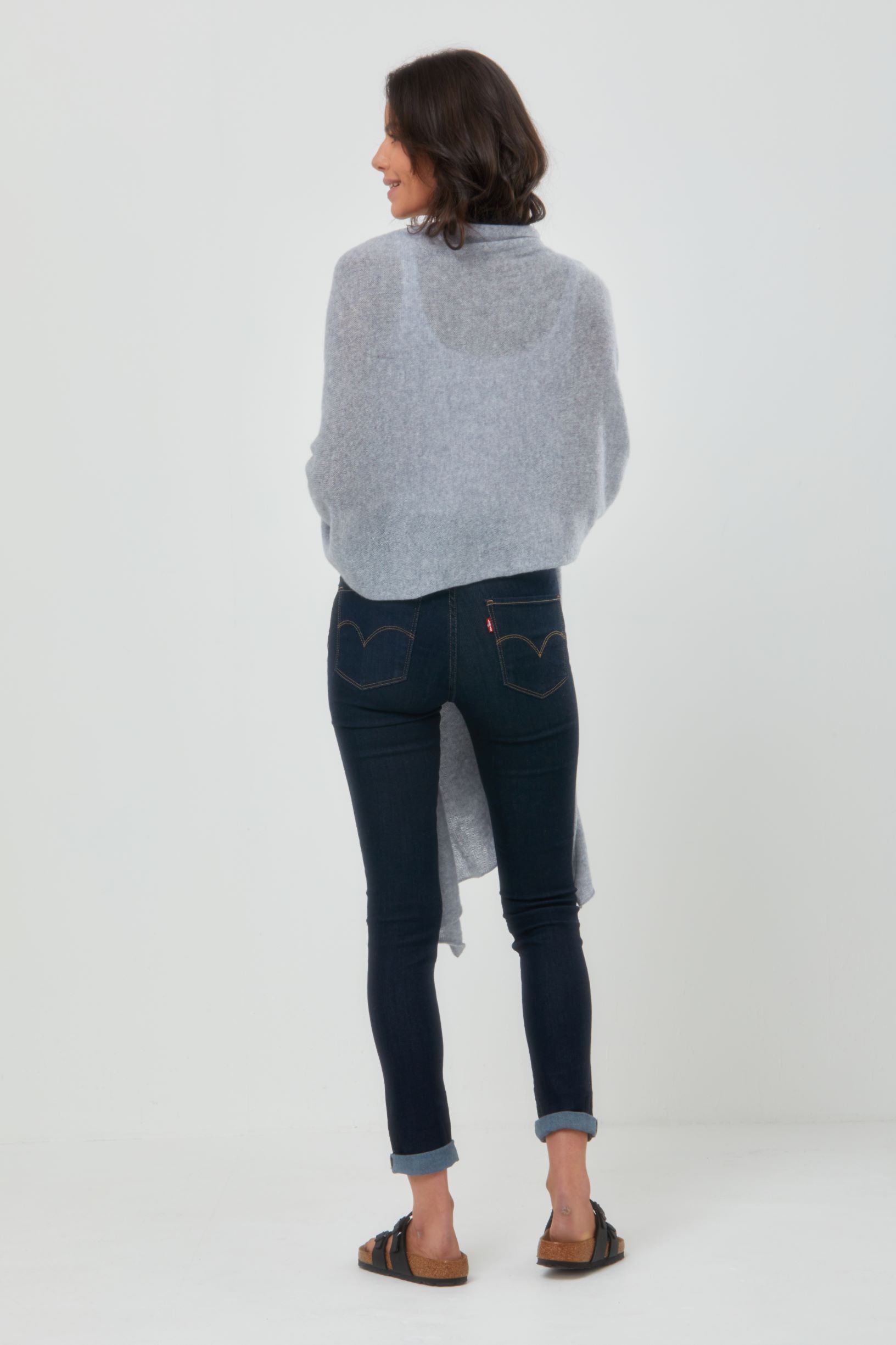 Cashmere Travel Wrap Light Grey