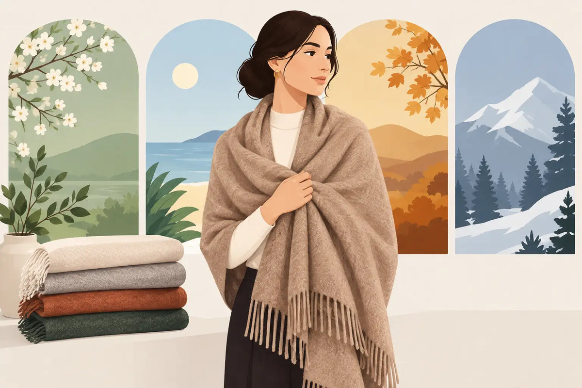 Woollen Wraps: A Refined Layer for Every Season