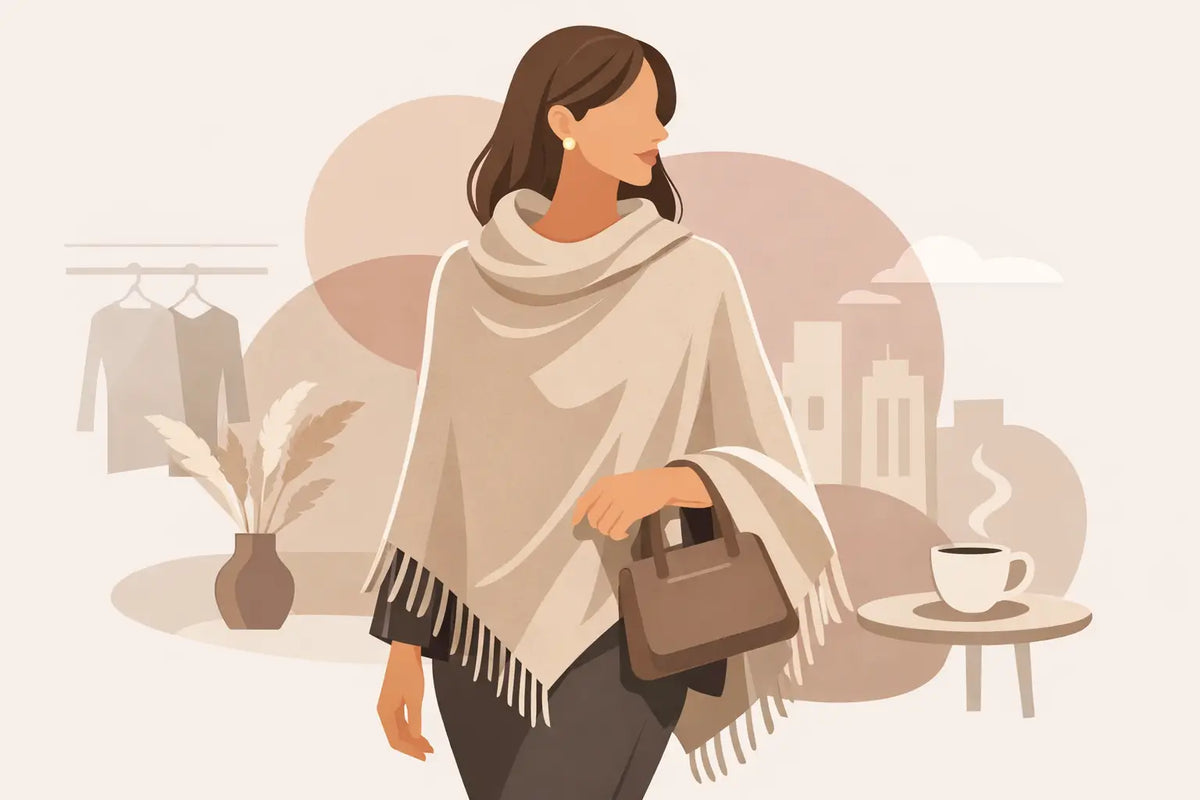 Cashmere Poncho Women Wear on Repeat