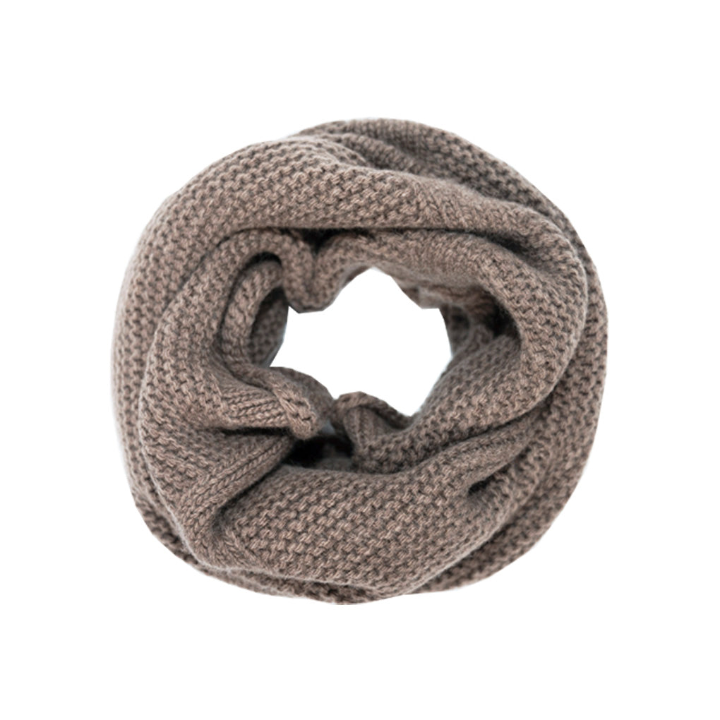 Men's Merino Wool Snood Dark Beige