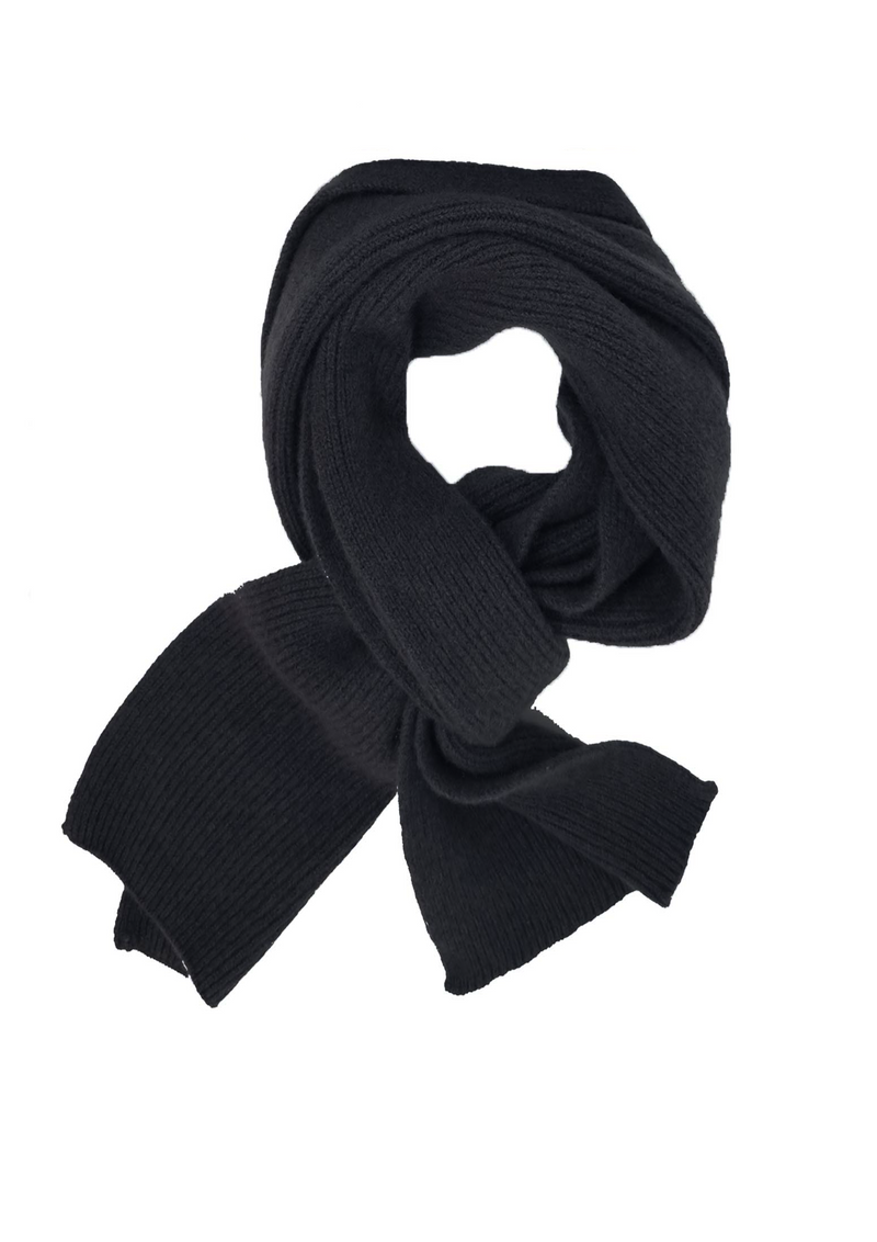 Men's Cashmere Rib Scarf