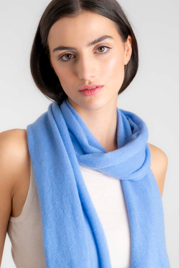 Cashmere Scarf Egyptian Blue