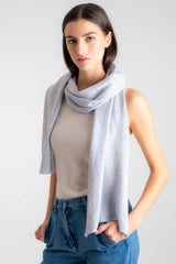 Cashmere Scarf Light Grey