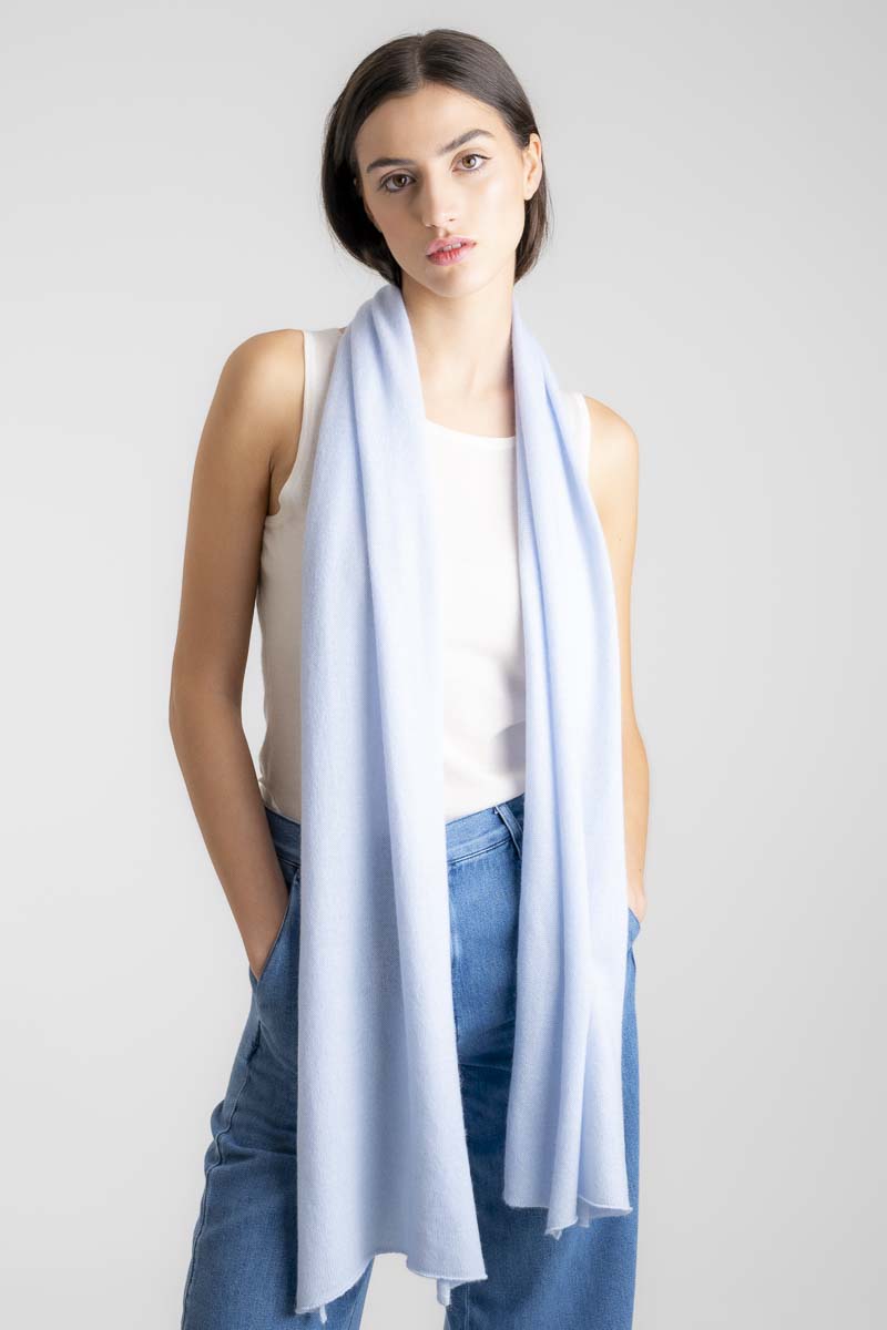 Cashmere Scarf Sky