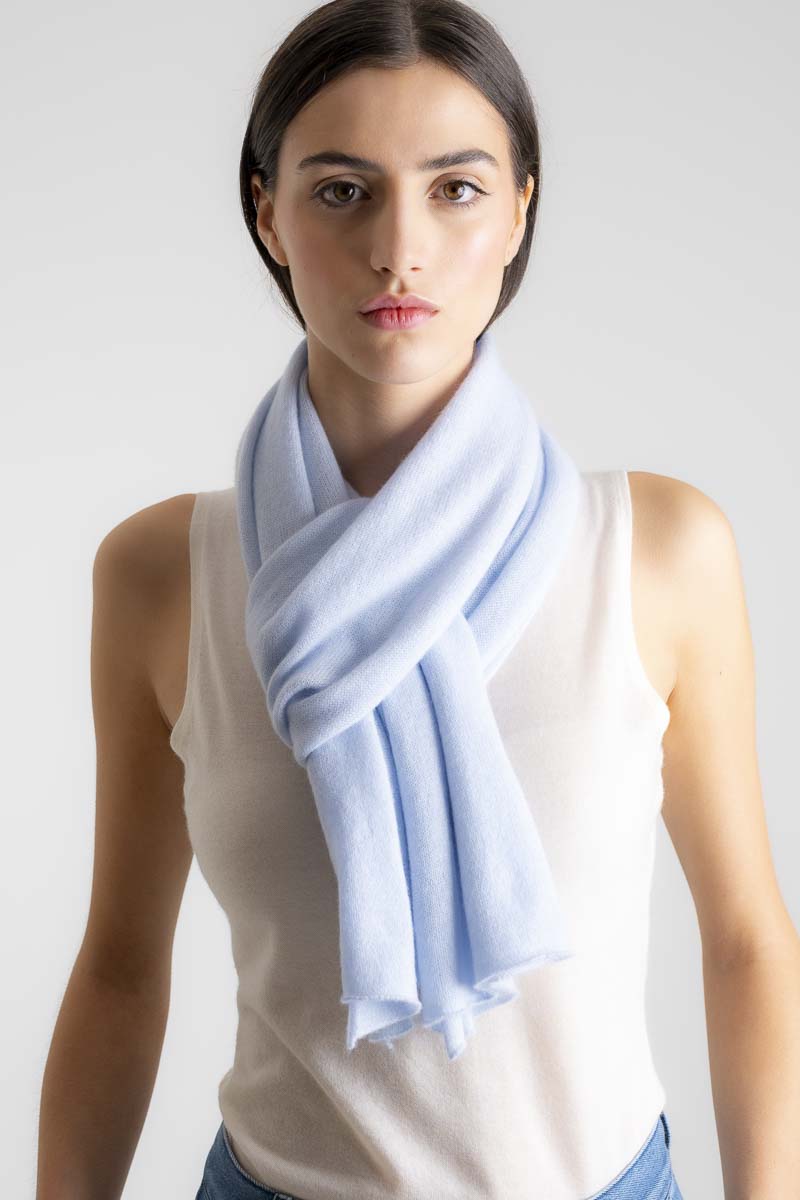 Cashmere Scarf Sky