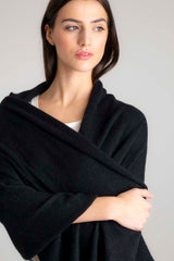 Cashmere Travel Wrap Black