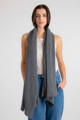 Cashmere Travel Wrap Dark Grey