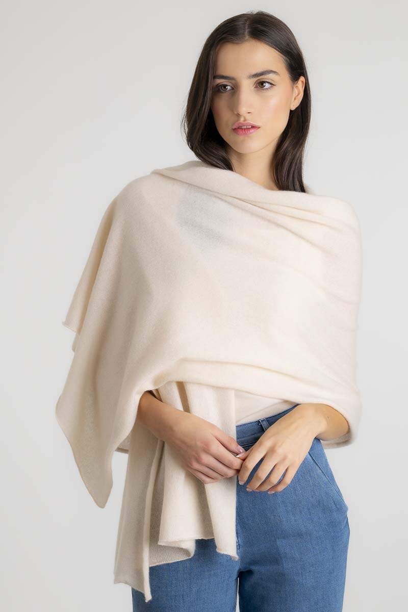 Cashmere Travel Wrap Champagne