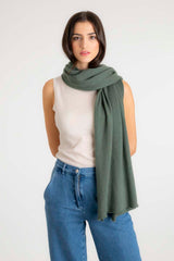 Cashmere Travel Wrap Olive