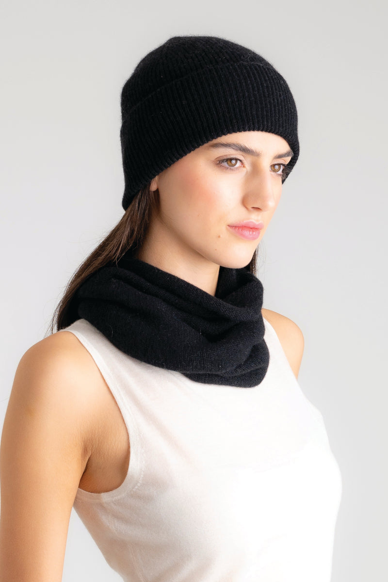 Chapeau et snood de style pêcheur