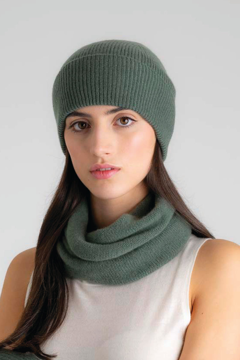 Chapeau et snood de style pêcheur