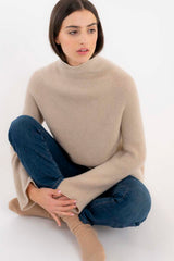 Ribbed Cashmere Sweater Light Beige