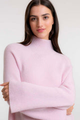 Ribbed Cashmere Sweater Light Pink