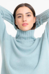 Cashmere Saddle Shoulder Sweater Mint