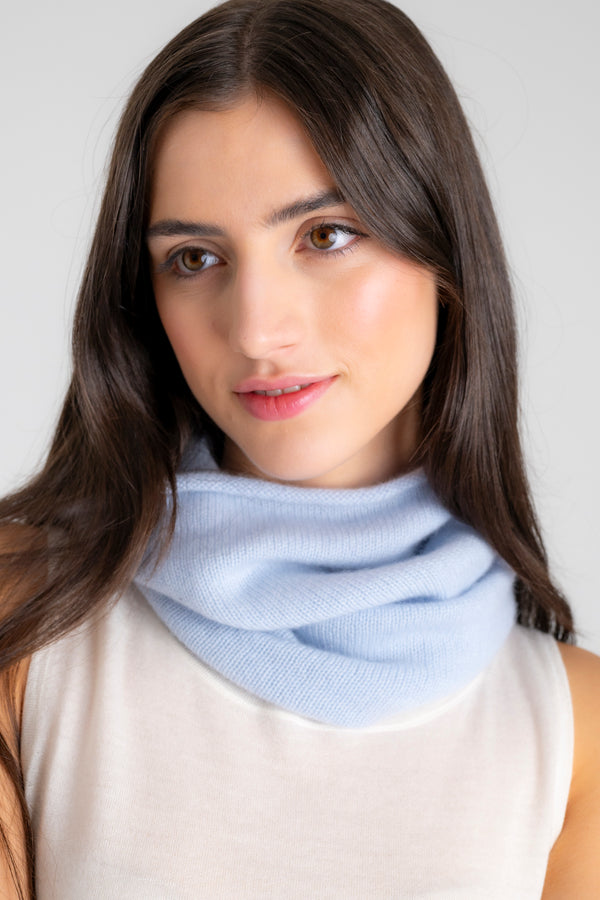 Snood Cachemire Ciel