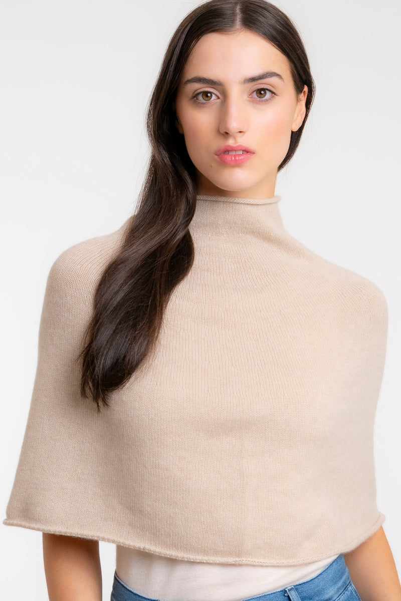 Cashmere Half Poncho