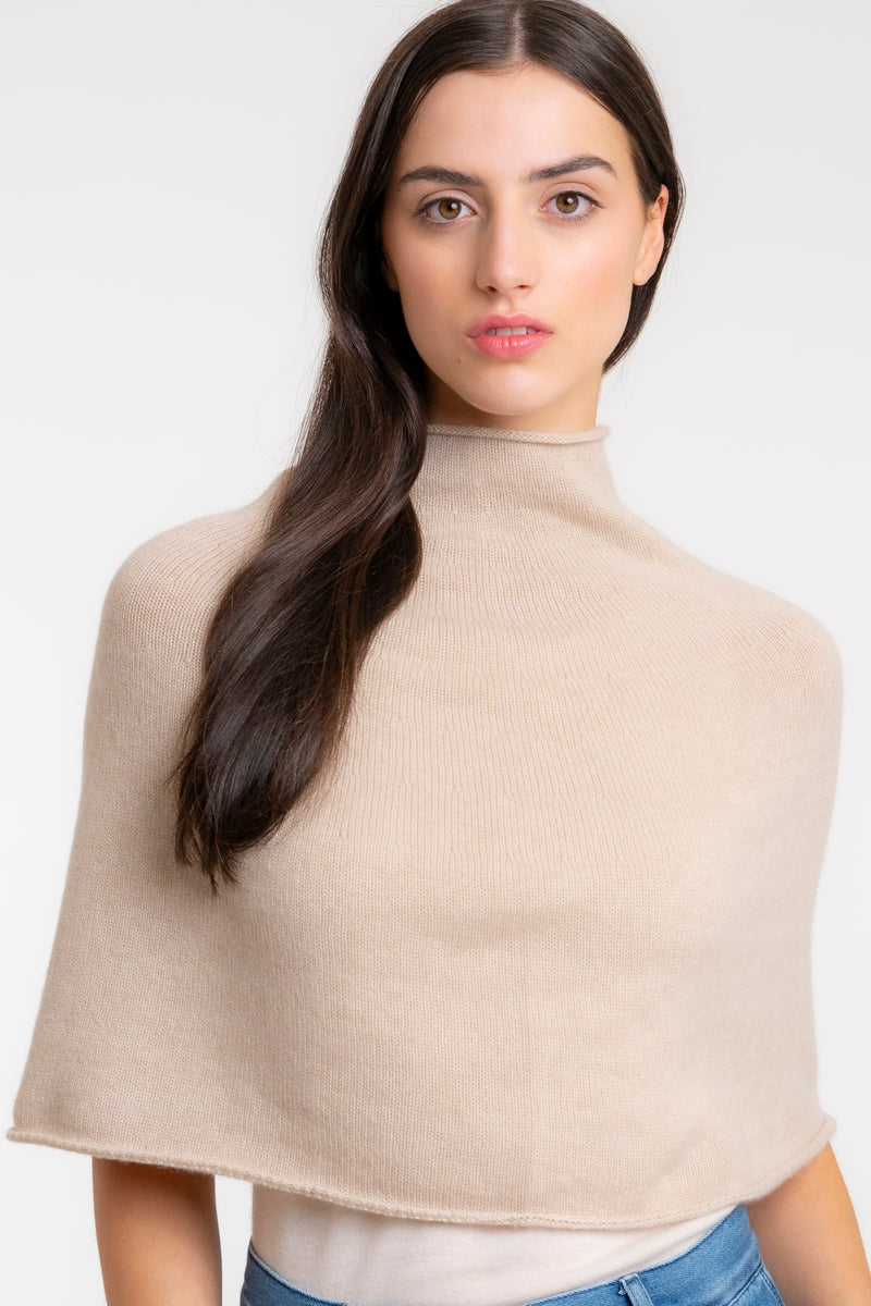 Cashmere Half Poncho