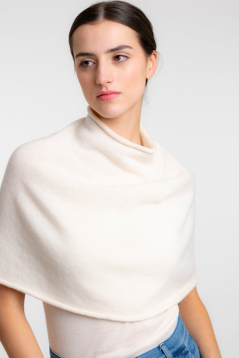 Cashmere Half Poncho