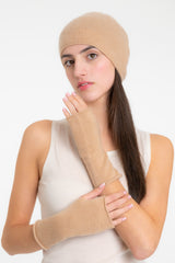 Cashmere Jersey Hat & Mittens