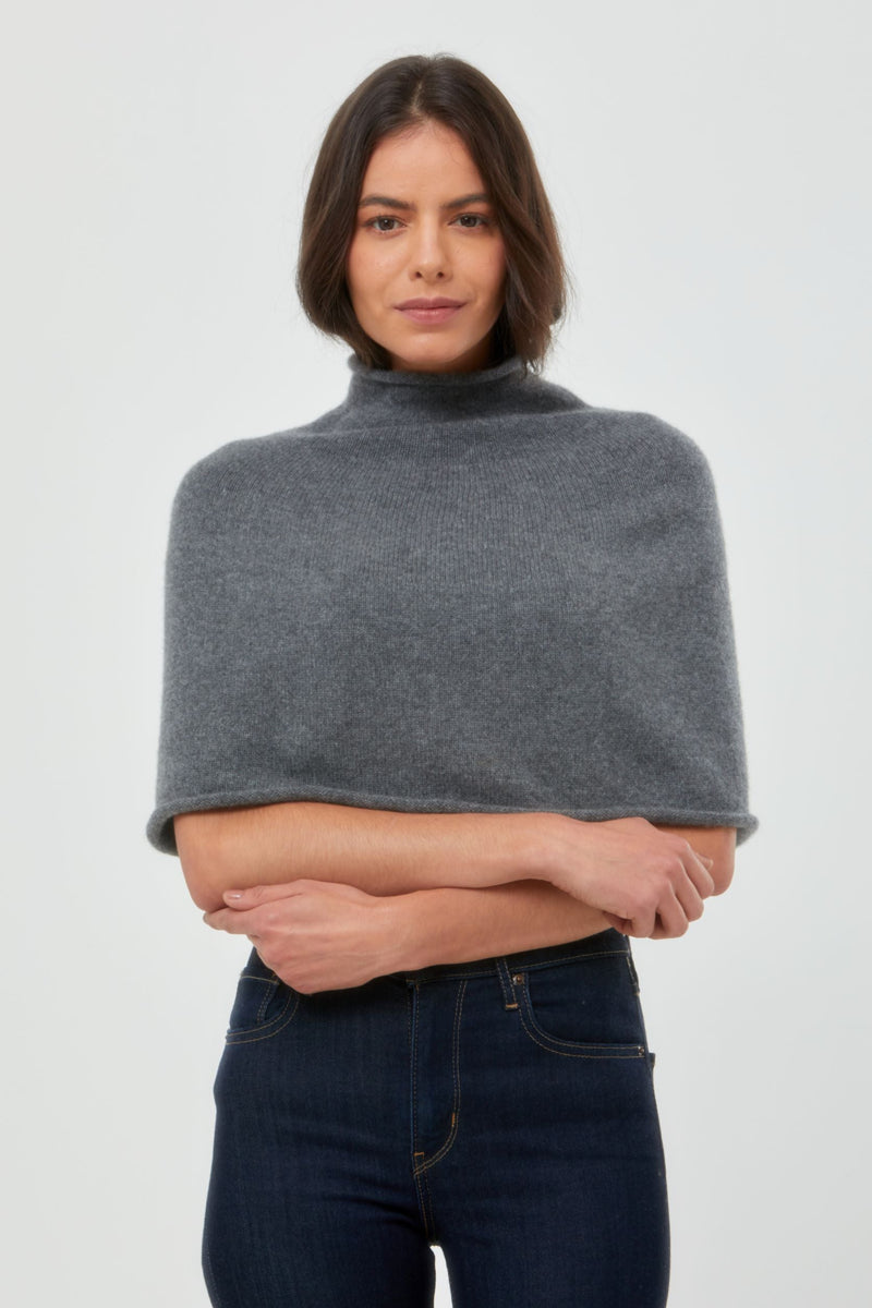 Cashmere Half Poncho