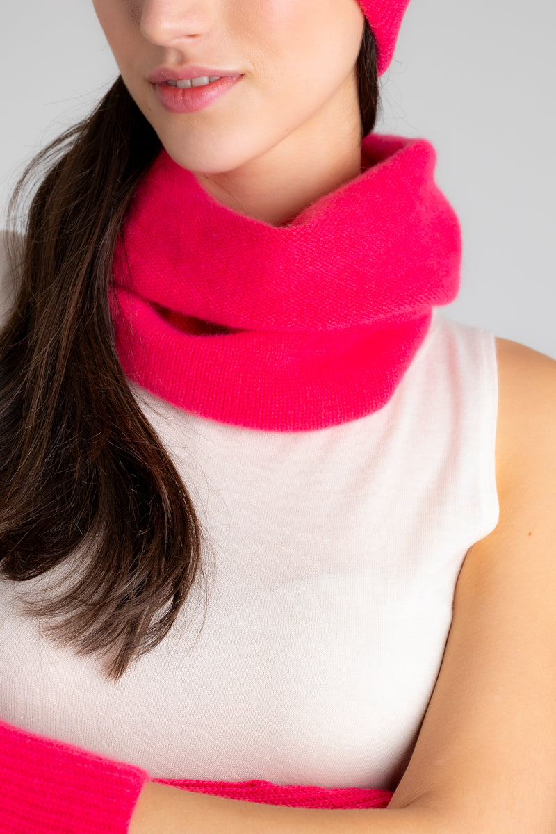 Cashmere Snood Hibiscus Pink