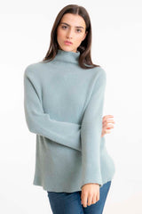 Gerippter Kaschmirpullover Mint