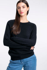 Cashmere Raglan Sweater Black