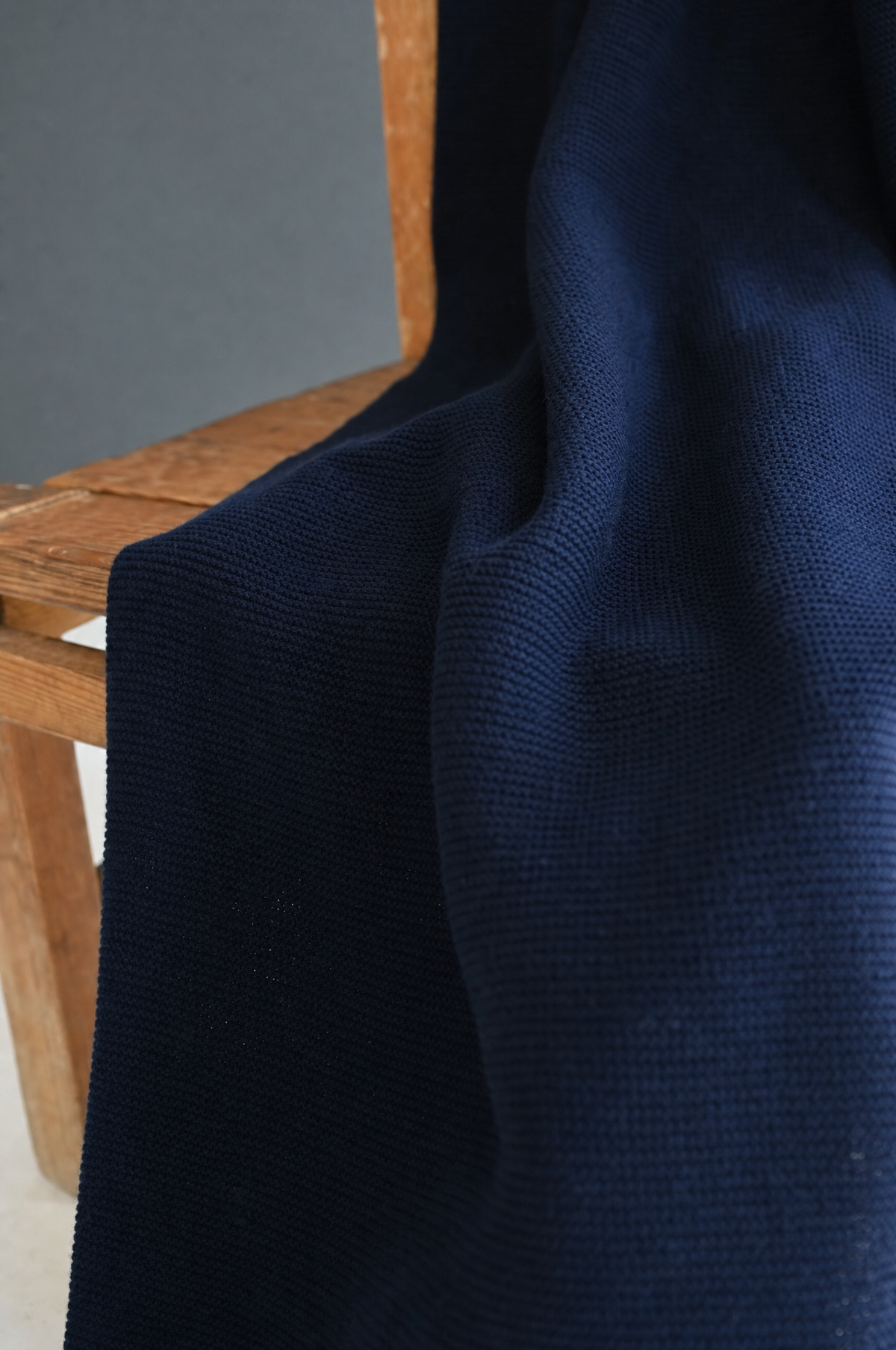 Woolen Blanket in Navy