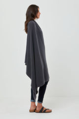 Cashmere Throw in Charcoal