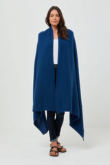 Cashmere Throw in Navy