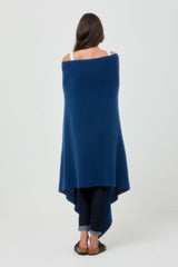 Cashmere Throw in Navy