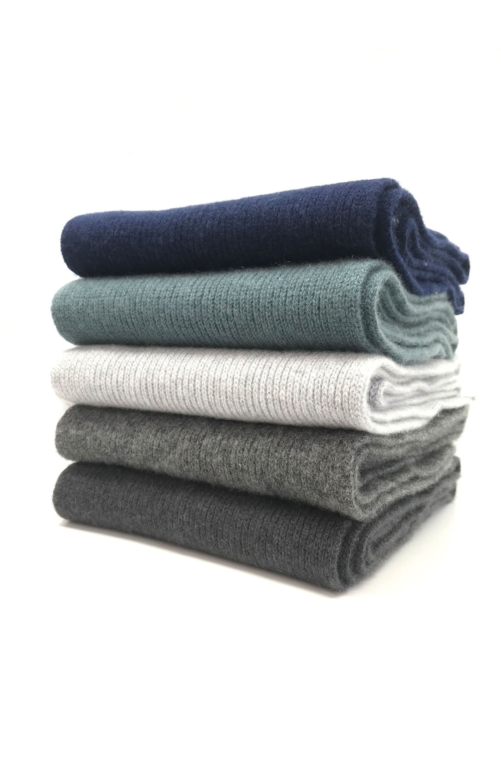 Men&#39;s Cashmere Rib Scarf