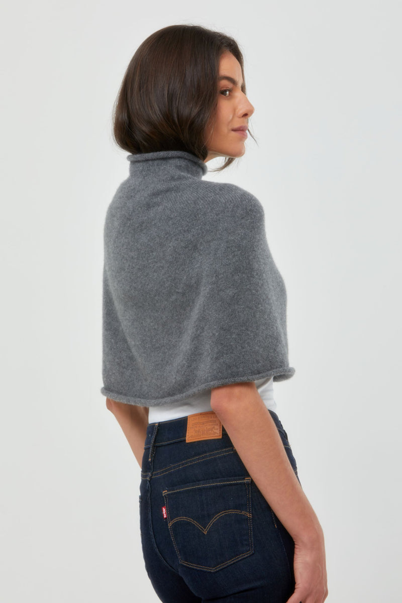 Cashmere Half Poncho