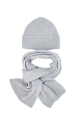 Men's Cashmere Rib Scarf & fisherman Hat