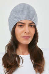 Cashmere Slouch Rib Hat