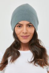 Cashmere Slouch Rib Hat