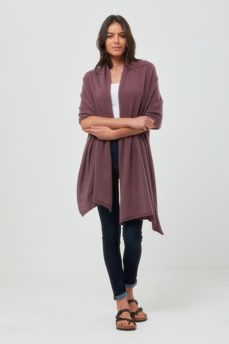 Cashmere Travel Wrap Berry