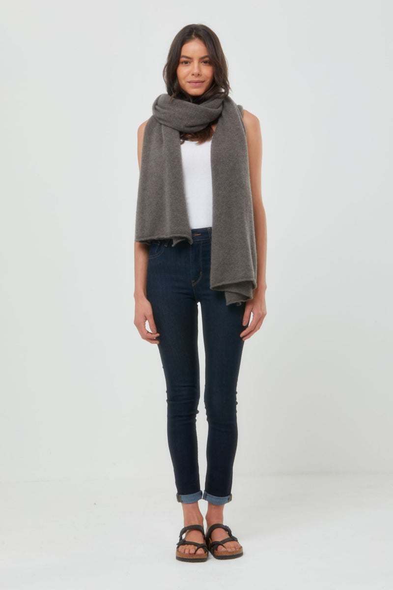 Cashmere Travel Wrap Brown