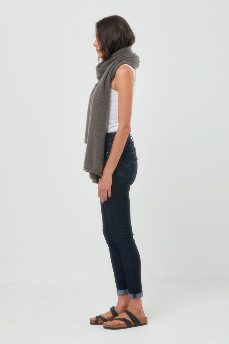 Cashmere Travel Wrap Brown
