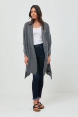 Cashmere Travel Wrap Dark Grey