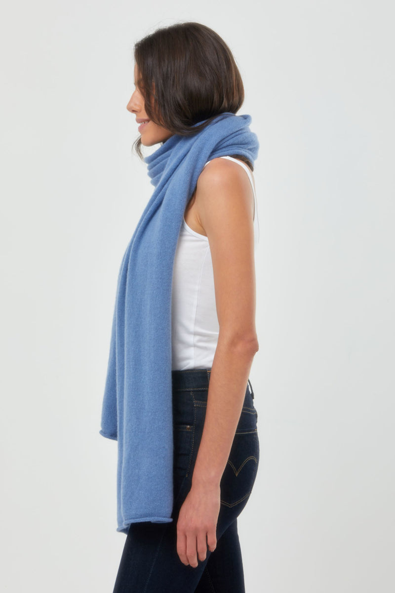 Cashmere Travel Wrap Denim