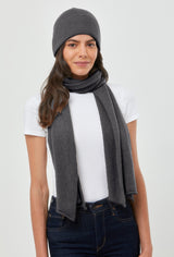 Bundle: Cashmere Scarf & Fisherman Style Hat